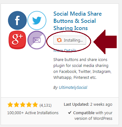 wordpress plugin installing