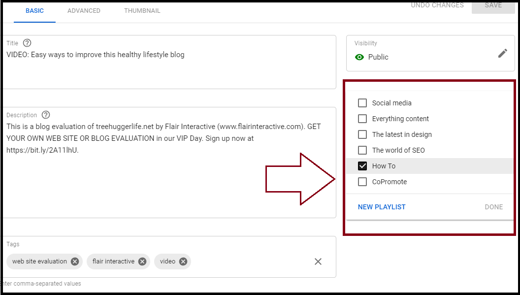 playlists in YouTube-1